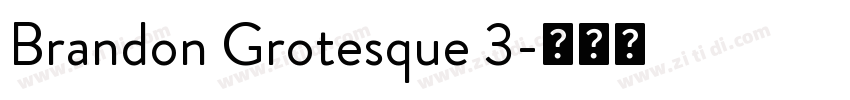 Brandon Grotesque 3字体转换